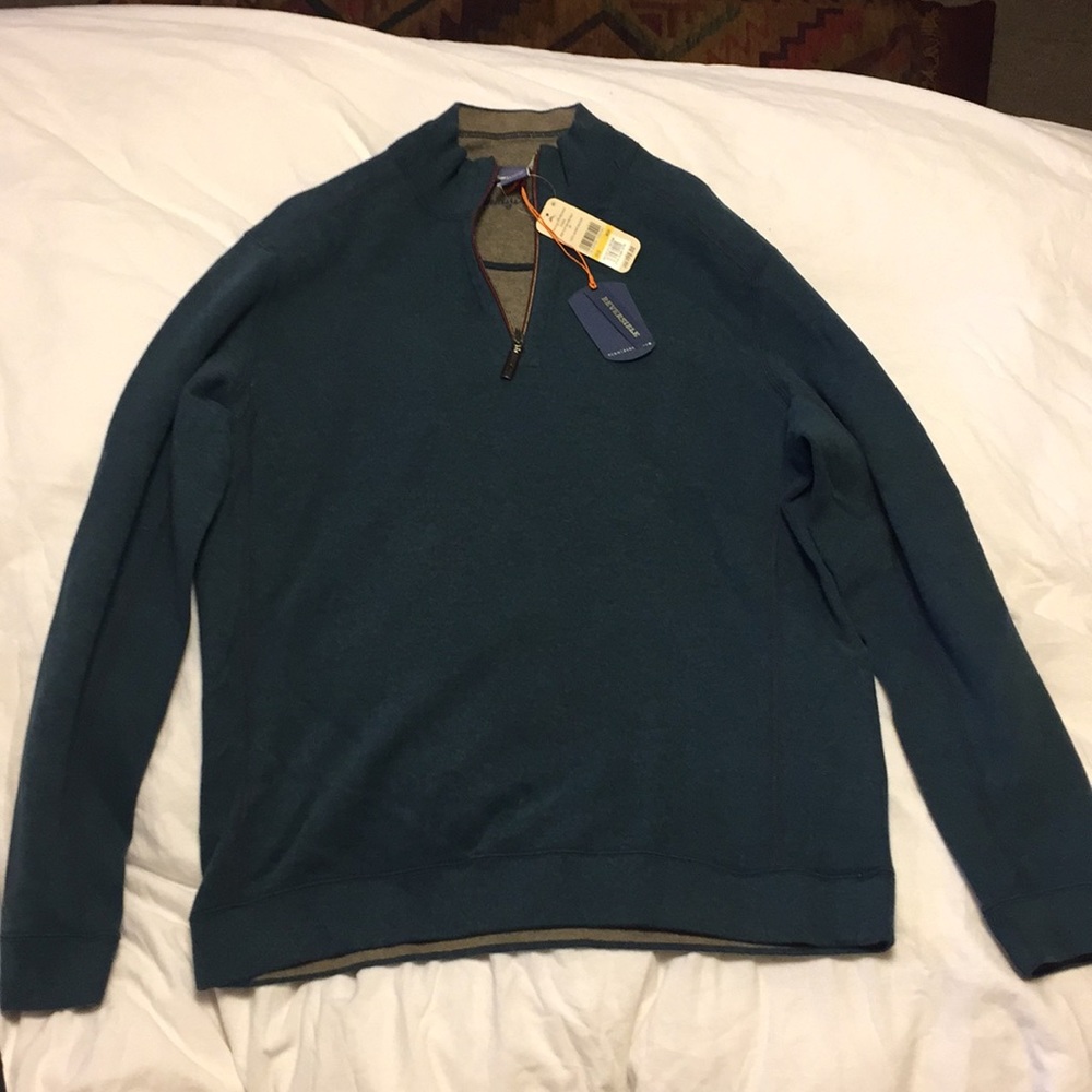 Tommy Bahama New Reversible Half Zip Sweater